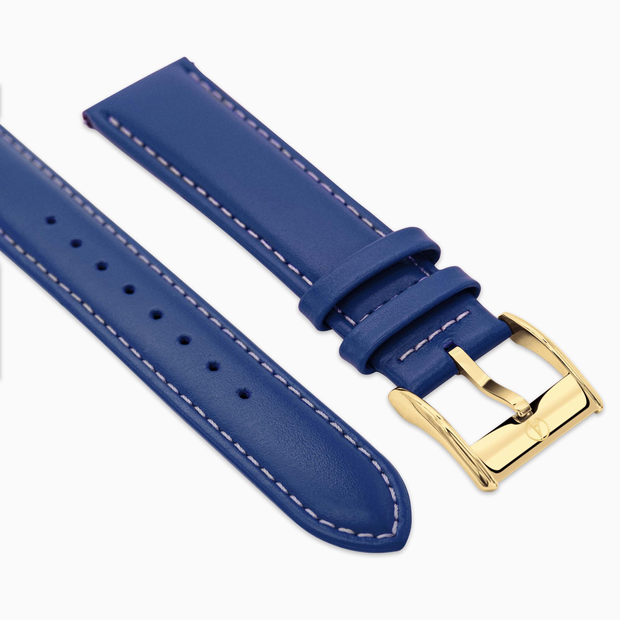 Accurist Everyday Unisex Navy Leather 18mm Strap